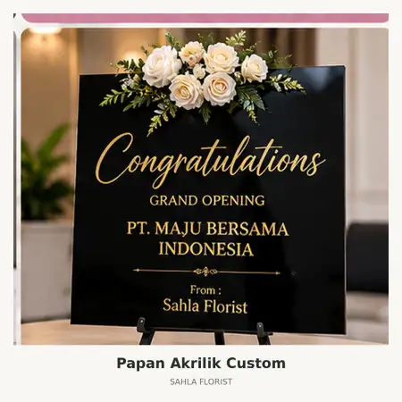 Papan Bunga Akrilik Pasaman